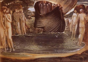 Edward Burne Jones Painting - Design For The Sirens PreRaphaelite Sir Edward Burne Jones